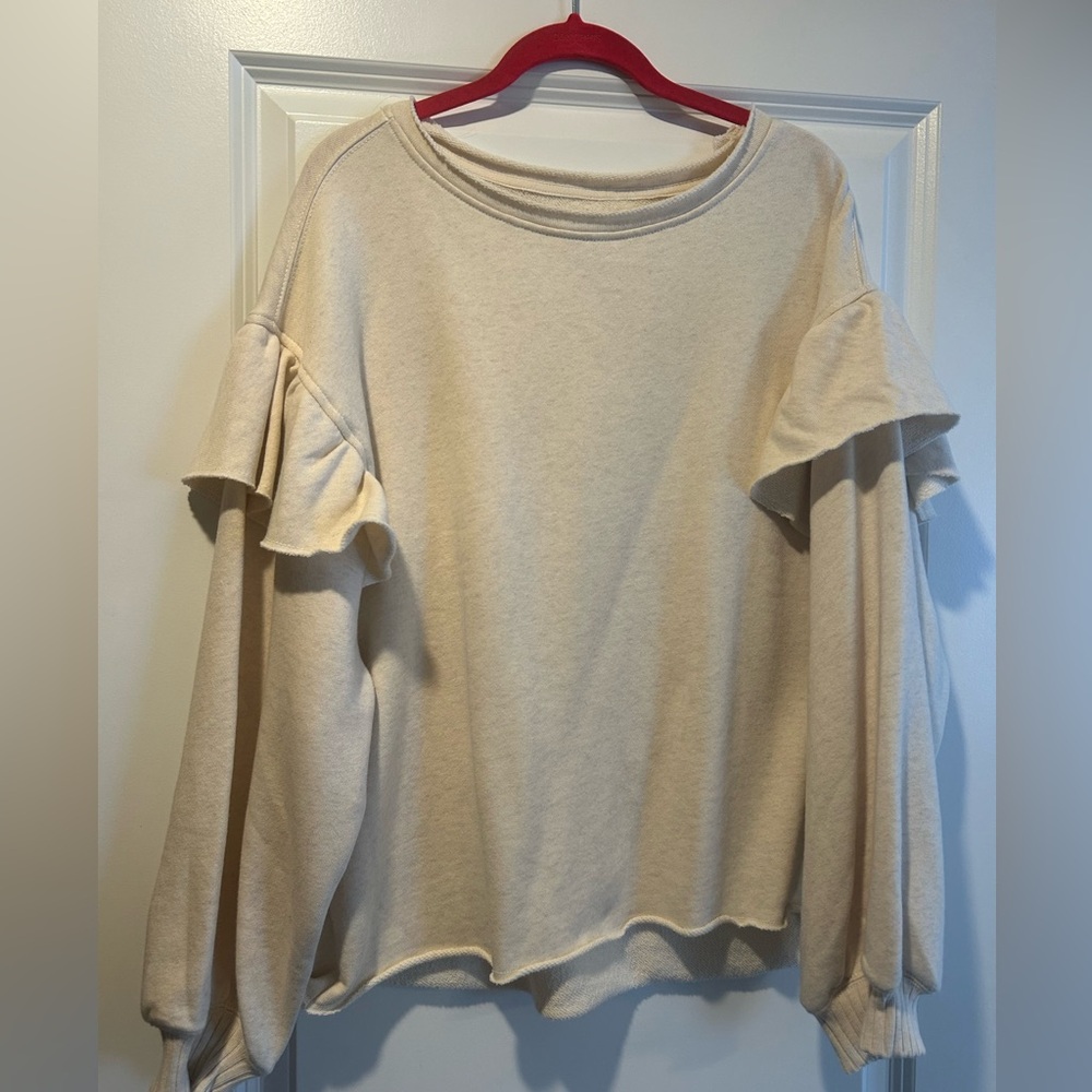 Aerie Ruffle Sleeve Women's Top sz Medium NWOT